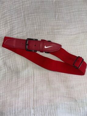 Nike Red kids Sport Belt with Logo Buckle